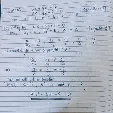 given the linear equation 3x 4y 8 0