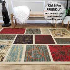 maxy home rubber backed non slip rugs