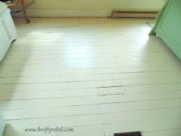 Plywood, hardwoods, concrete, vinyl, tile, and more. Painting An Antique Wood Floor Color Me Thrifty