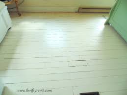 painting an antique wood floor color