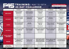 45 day nutrition workout challenge