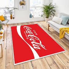 drink patterned rug coca cola ebay