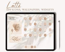 Latte Ipad Desktop Icons Beige Ipad