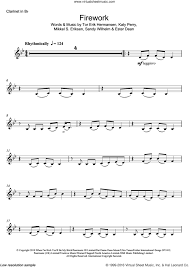 firework sheet for clarinet solo