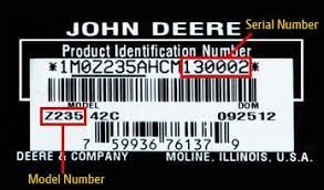 lawn mower serial number john deere us
