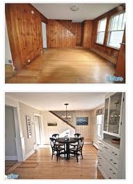 Knotty Pine Panelling Transformed By