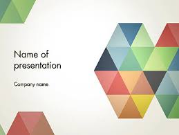 Modern Elegant Colorful Triangle Shapes Presentation