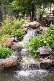 diy garden waterfalls rock fountain