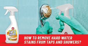 remove hard water stains from taps