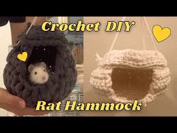 diy crochet rat hammock tutorial you