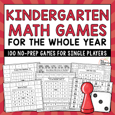 kindergarten no prep math games for the