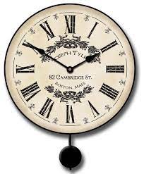 charmet white clock pendulum french