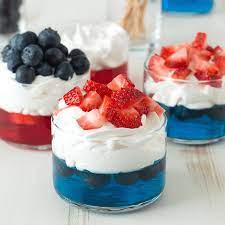 4th of july fruit jello cups family