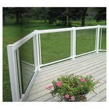 You will be able to choose dimensions, thickness, tints and type of edgework. Regal Aluminum Tempered Glass Railing Panel 48 In Ctg48 Rona