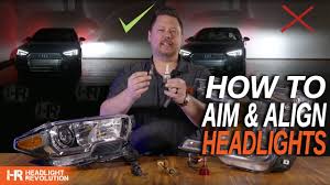 how to aim and align your headlights