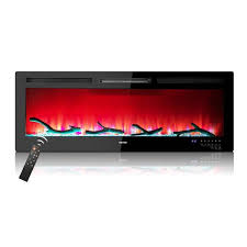 Black Electric Fireplace Space Heater