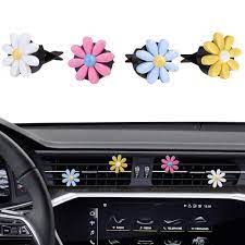Amazon.com: MINI-FACTORY Car Interior Decoration, Cute Colorful Bow,  Rainbow, Daisy Flowers Car Charm Air Vent Clips Accessories for Girls &  Women (Daisies - 4Pcs) : Automotive