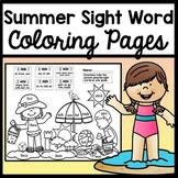 I've even included pages for the at word family and the ig word family, too! Color By Sight Word Summer Worksheets Teaching Resources Tpt