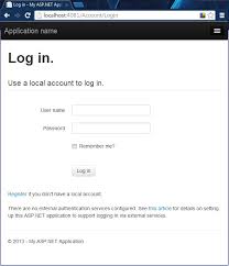 how to configure mvc 5 app login options