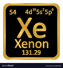 periodic table element xenon icon
