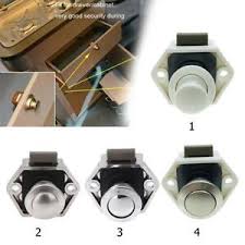 When shopping around for good rv cabinet door latches, you might want to consider. Push Button Drawer Cupboard Door Catch Lock Latch Knob Rv Caravan Motorhome Tool Ebay