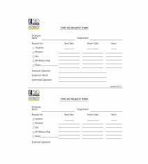 Paid Time Off Request Form Optional For Forms Perfect