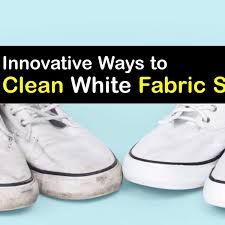 cleaning white fabric shoes quick