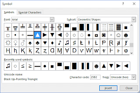 Using Unicode Character Symbols In Excel