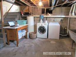 basement laundry room clean up