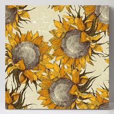 Lotus Fawn Sunflower Canvas Wall Art