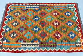 pure wool boho flat weave afghan kyber