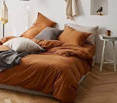 Orange Duvet Cover Burnt Orange Bed