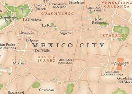Here you can see location and online maps of the city coyoacan, the federal district, mexico. Mike Hall Maps Illustration