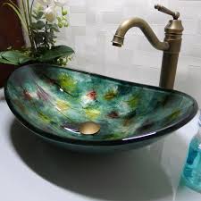 2021 bathroom tempered glass sink