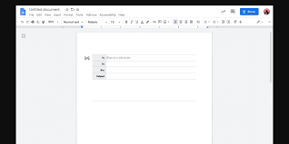 google docs getting email template