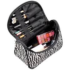 travelwant zebra makeup bag toiletry
