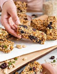 puffed rice granola bars for on the go