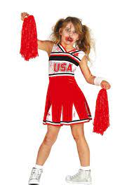 s cheerleader zombie costume