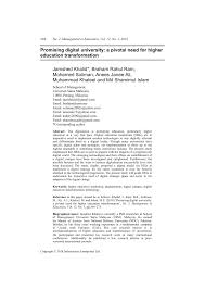 Our aim is to give our buyer internation quality product at the most competitive prices. Pdf Promising Digital University A Pivotal Need For Higher Education Transformation