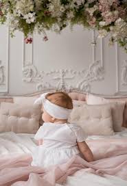 Baby Girl In A White Headband