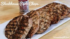 steakhouse pork chops on the pit boss