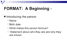 Powerpoint Biography Analysis