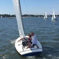 The c scow is a recreational sailboat, with the early examples built predominantly of wood and later ones from fiberglass.it has a catboat rig with wooden or aluminum spars. North American M Scow Association Home Facebook