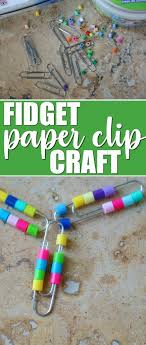 make this fidget paper clip craft