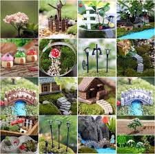 Mini Craft Figurine Plant Pot Garden