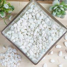 balsa circle 2 lbs white gravel pebble stones vase fillers wedding party events home centerpieces decorations supplies size 4 lbs
