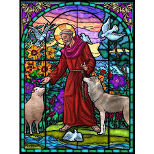 Of Assisi Stained Glass Jigsaw Puzzle