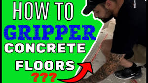 tack strip concrete floors for carpet