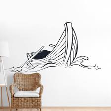Boat On The Sea Wall Sticker