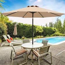 2 7m Outdoor Patio Umbrella With Stand